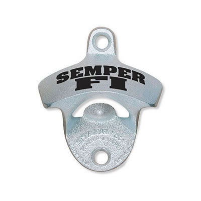Semper Fi Wall Mount Bottle Opener