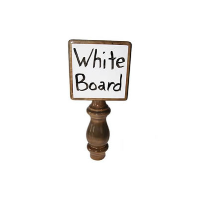 Dry Erase White Board Tap Handle for Draft Beer Faucets